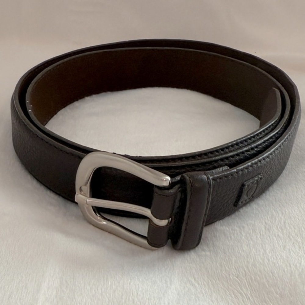 Liz Claiborne Dark Brown Belt with Silver Buckle